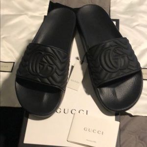 Authentic Gucci slides size 12 black